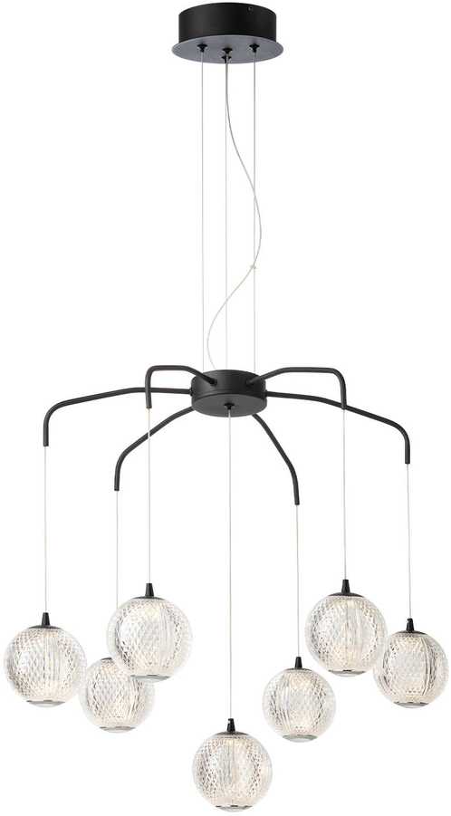 28W LED pakabinamas šviestuvas GIANET, juodas, 3000K