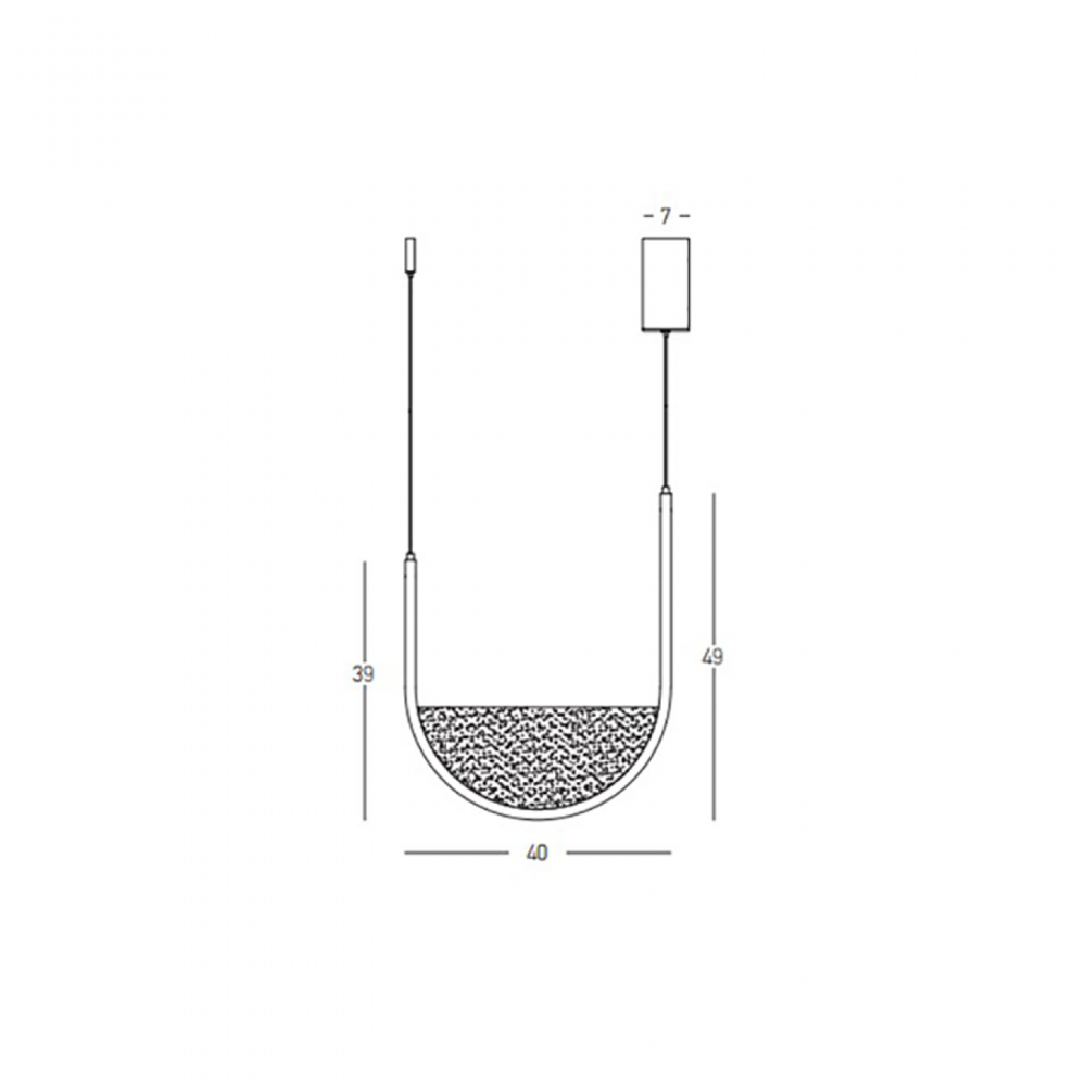 28W LED pakabinamas šviestuvas, matinės aukso/šampano sp., 3000/4000K, dimeriuojamas, 23165