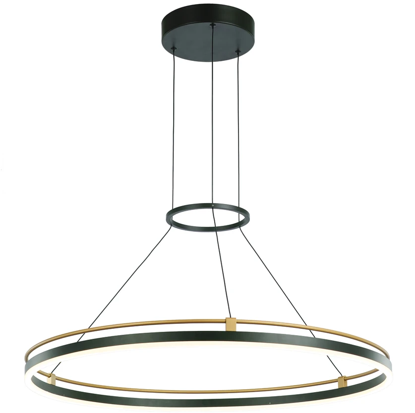 Italux Pakabinamas šviestuvas Merlot PND-54638R-28W-3K-BK-GD
