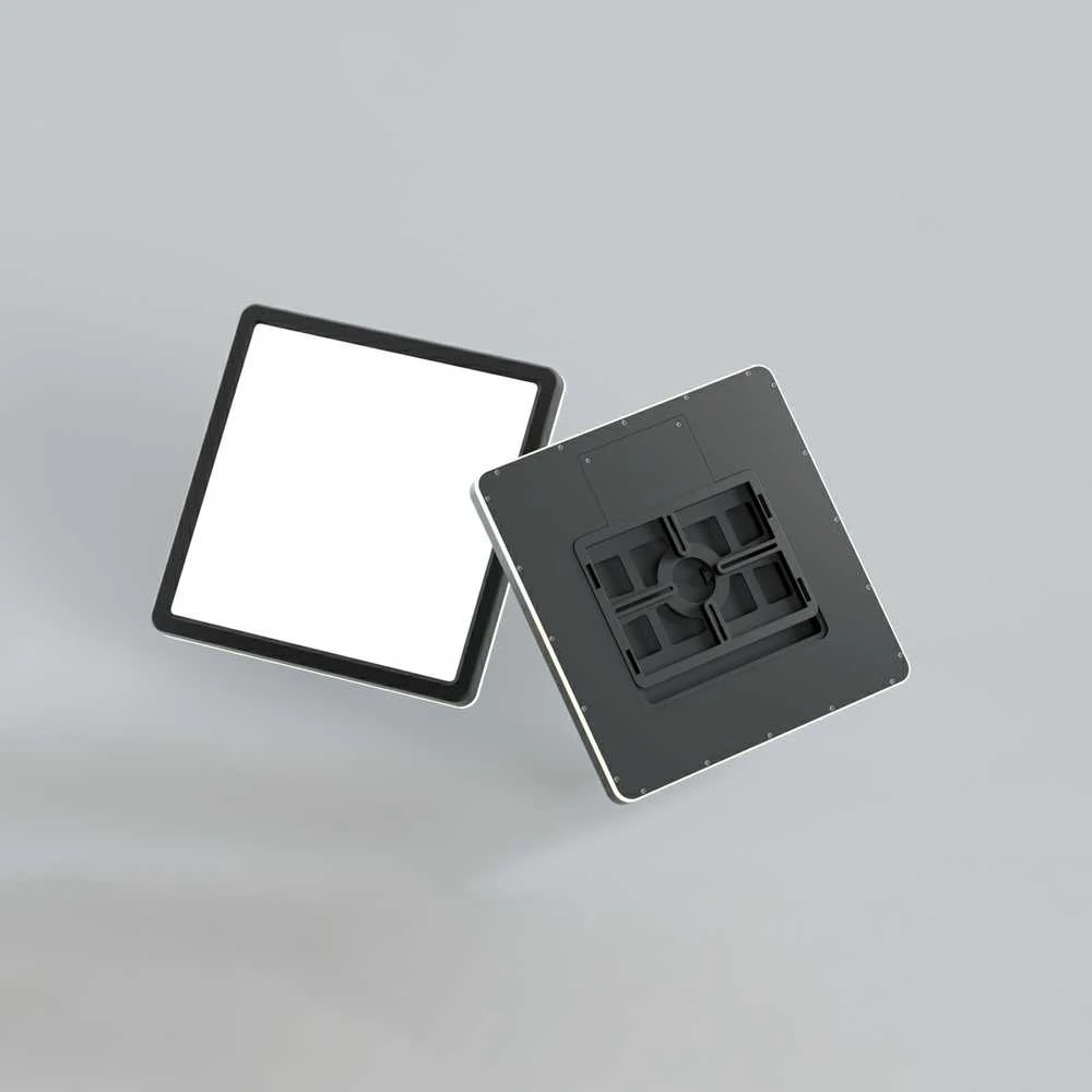 Italux 28W LED paviršinė panelė ALERIA, juoda, 2800/4000/6000K