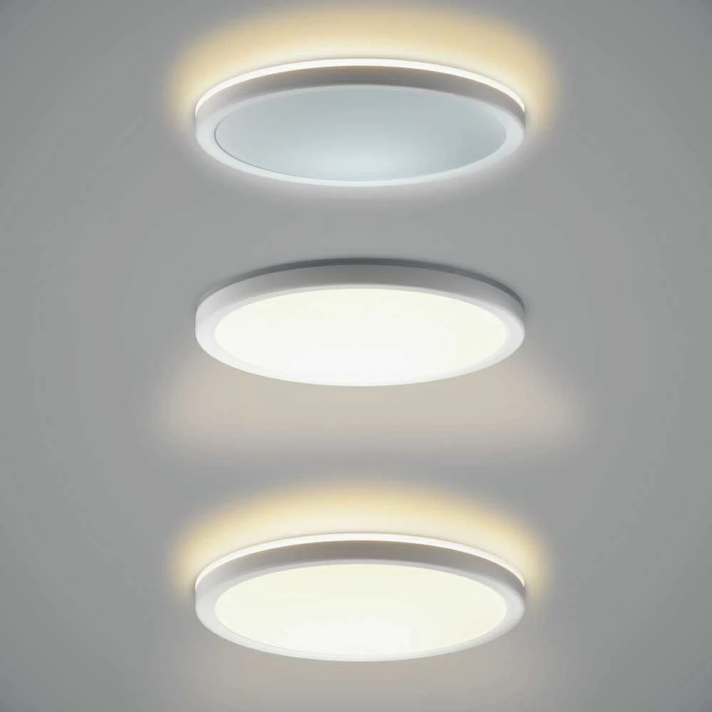 Italux 28W LED paviršinė panelė CORTE, balta, 2800/4000/6000K