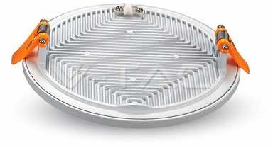 29W LED įmontuojama panelė V-TAC Trimless, apvali (4000K) dienos šviesa