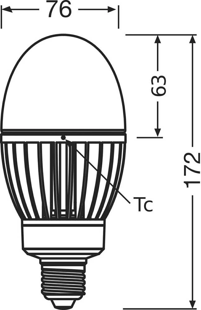 Ledvance 29W LED lemputė HQL, E27, baltos matinės sp., 4000K