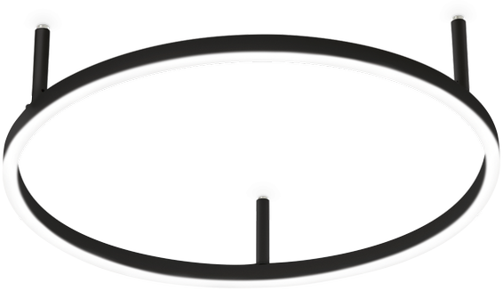 29W LED lubinis šviestuvas ORACLE SLIM, juodas, 2700K, 341880