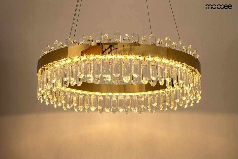 29W LED pakabinamas šviestuvas AMIRA 80, aukso sp., 3000K