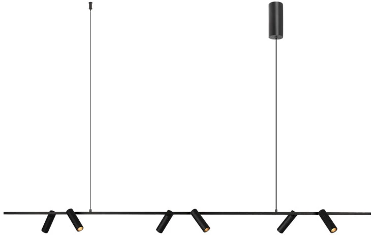 29W LED pakabinamas šviestuvas, juodas, 3000K, dimeriuojamas, 2633