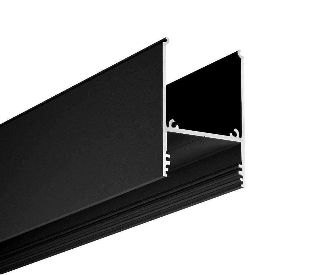 LED juostos profilis COMBO30-01, juodas, 2m
