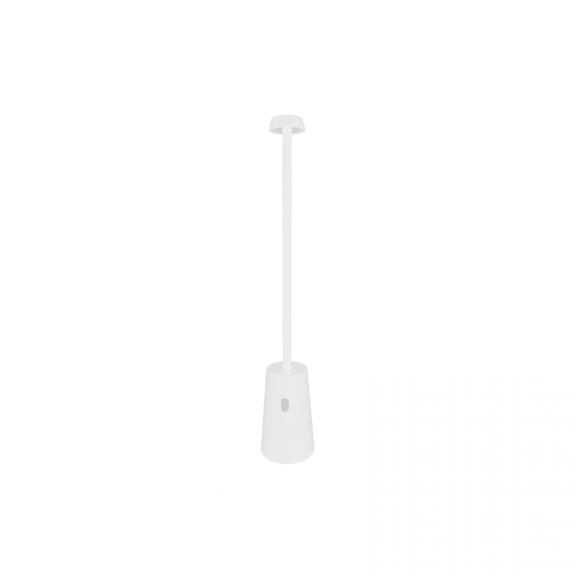 2W LED įkraunamas stalo šviestuvas, baltas, 3000K, dimeriuojamas, IP44, E398