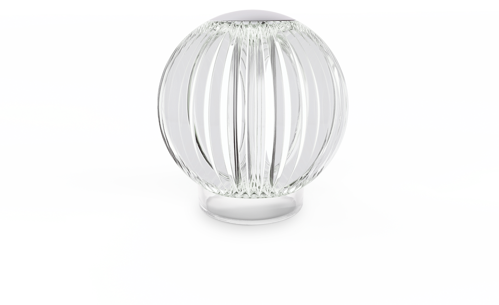 2W LED įkraunamas stalo šviestuvas DIAMOND, skaidrus, 3000K, dimeriuojamas, 343488