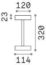 2W LED įkraunamas stalo šviestuvas TOFFEE, kavos sp., 3000K, IP54, 347868