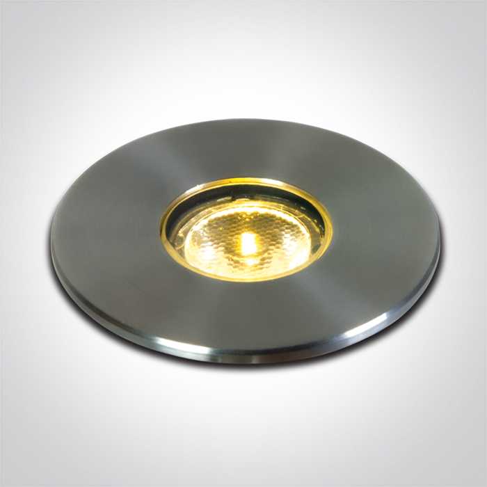2W LED įleidžiamas į žemę šviestuvas, nerūdijančio plieno sp., 3000K, IP67, 69028A/W
