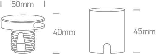 2W LED įleidžiamas sieninis lauko šviestuvas, juodas, 3000K, 68074/B/W