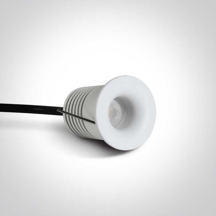 2W LED įleidžiamas šviestuvas, baltas, 3000K, 10101LA/W/W
