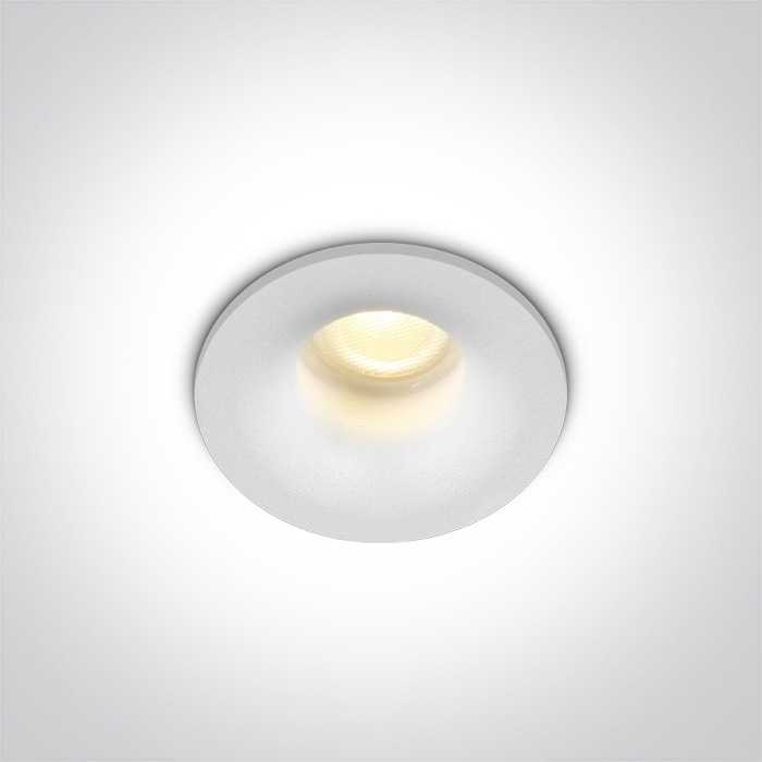 2W LED įleidžiamas šviestuvas, baltas, 3000K, 10101LA/W/W