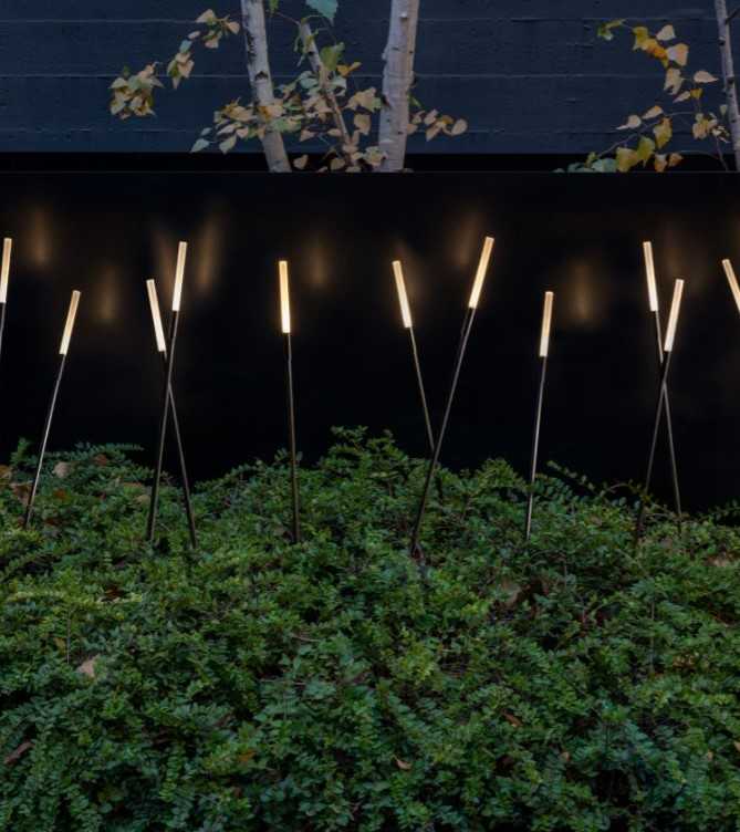 2W LED įsmeigiamas/pastatomas šviestuvas LINFA 210, juodas, 3000K