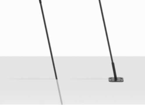 2W LED įsmeigiamas/pastatomas šviestuvas LINFA O 120, juodas, 3000K