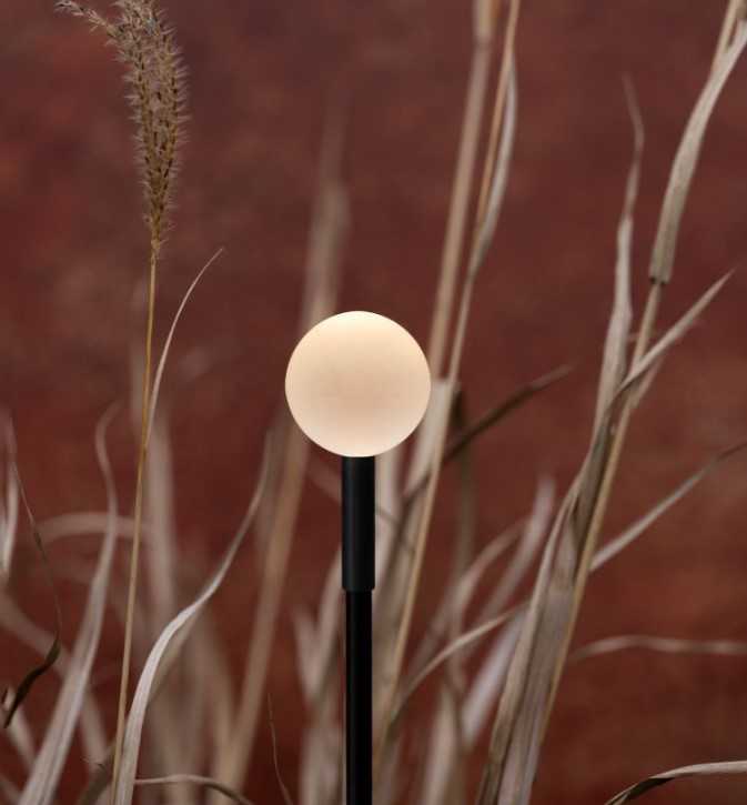 2W LED įsmeigiamas/pastatomas šviestuvas LINFA O 120, juodas, 3000K