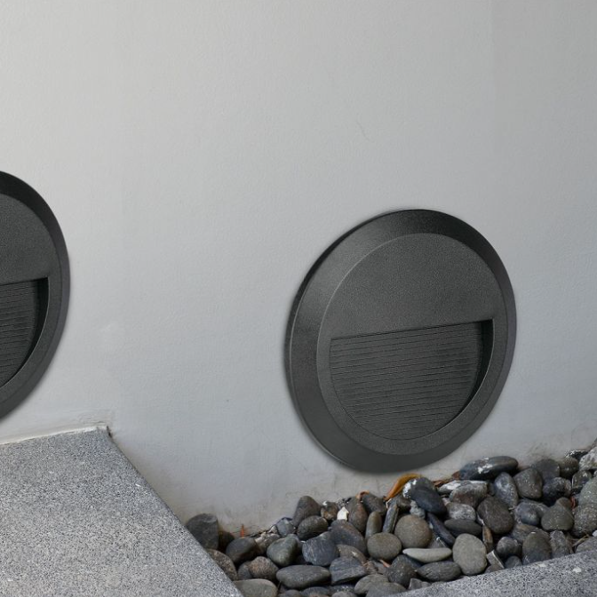 2W LED laiptų šviestuvas V-TAC, 4000K, IP65, juodas