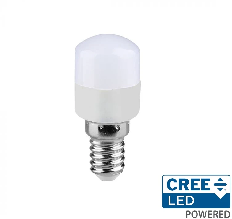 2W LED lemputė, E14, T26, 3000K, 200°, CREE LED chip