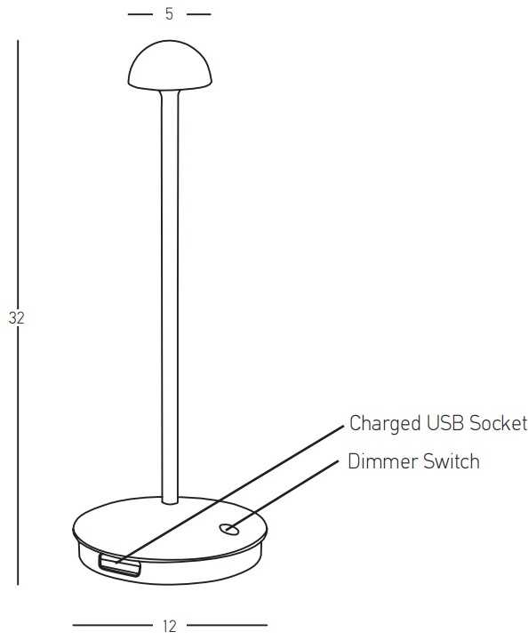 2W LED pastatomas lauko šviestuvas, baltas, 3000K, dimeriuojamas, su baterija, E313
