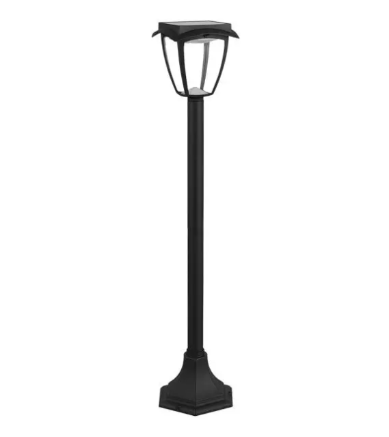 V-tac 2W LED pastatomas lauko šviestuvas, juodas, 3000/6000K, su saulės baterija, IP44