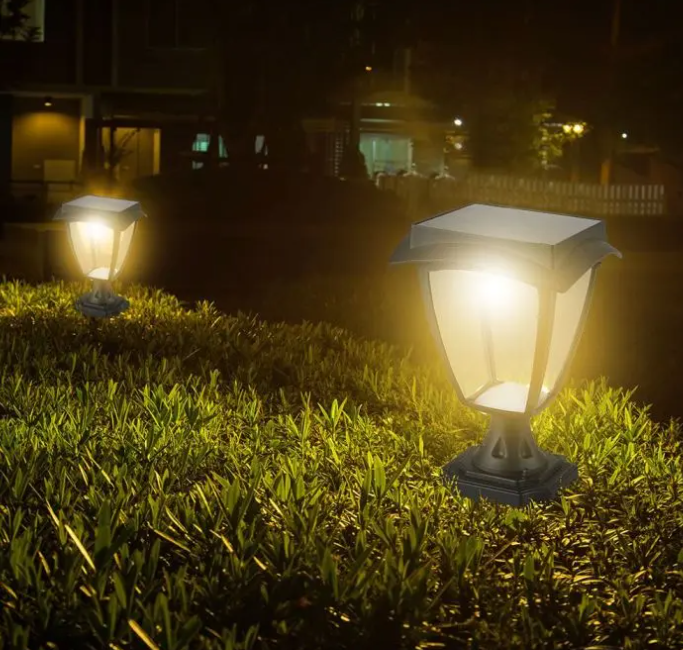 Sieninis šviestuvas V-tac 2W LED pastatomas lauko šviestuvas, juodas, su saulės baterija, IP44
