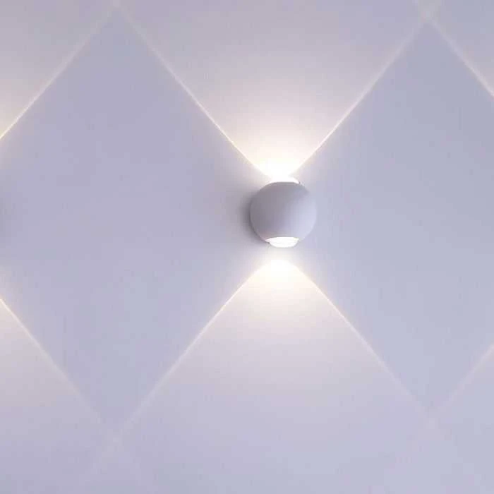 V-tac 2W LED sieninis šviestuvas, baltas, 3000K, IP54