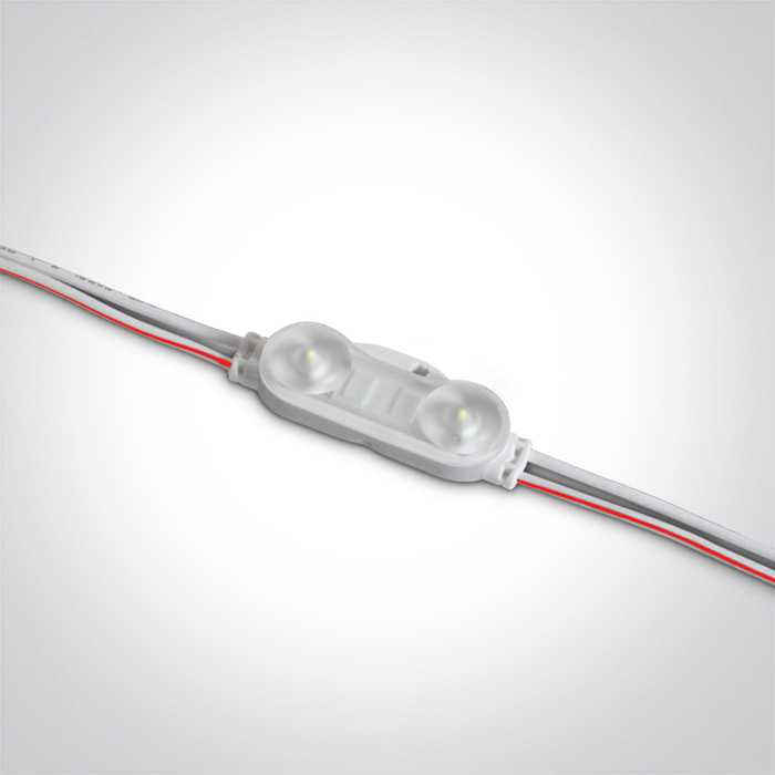 2x0,5W/5W/m LED modulis, IP65, tiekiamas 50 vnt. grandinėje, bendras ilgis 10m., 7840B/D