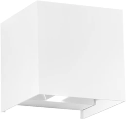 Sieninis šviestuvas 2x10W LED sieninis fasado šviestuvas ALFA, baltas, CCT, IP54
