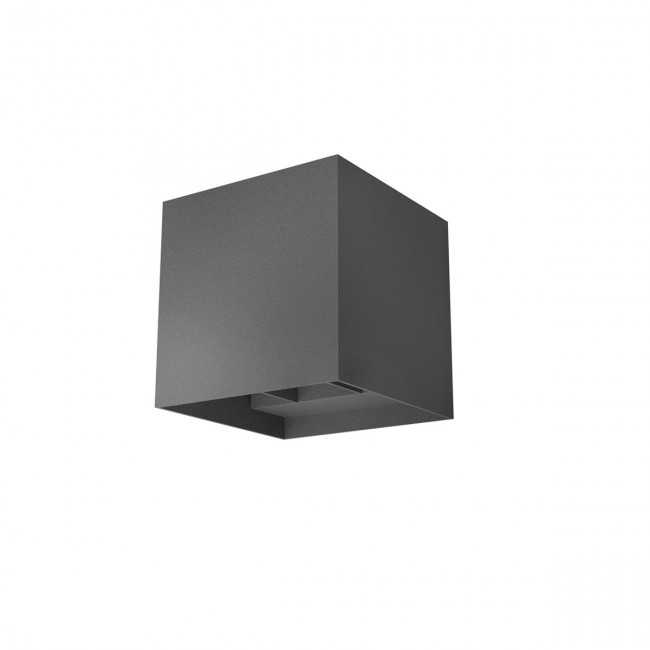Sieninis šviestuvas 2x10W LED sieninis lauko šviestuvas VARY, tamsiai pilkas, 3000K, IP54, šviečia į viršų ir į apačią, 90296