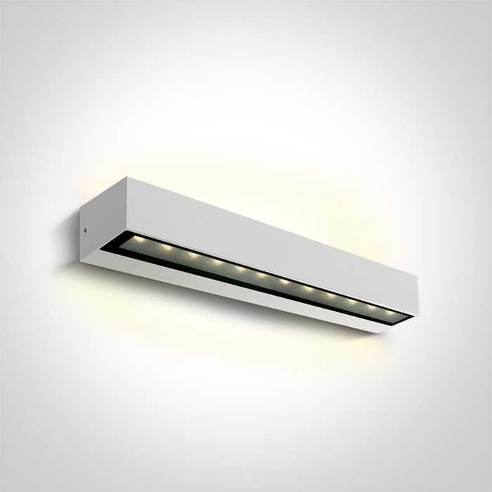 2x10W sieninis lauko šviestuvas, baltas, 3000K, IP65, 67526B2/W/W
