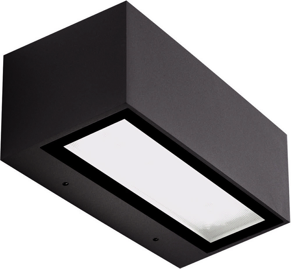 2x13.5W LED sieninis lauko šviestuvas, tamsiai rudas, 3000K, šviečia į viršų ir į apačią, E262