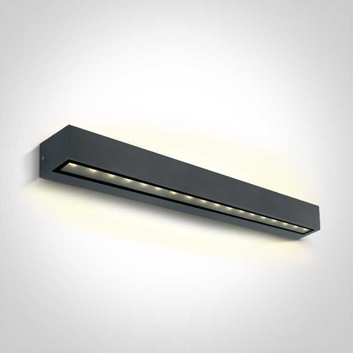 2x13W sieninis lauko šviestuvas, antracito sp., 3000K, IP65, 67526B3/AN/W