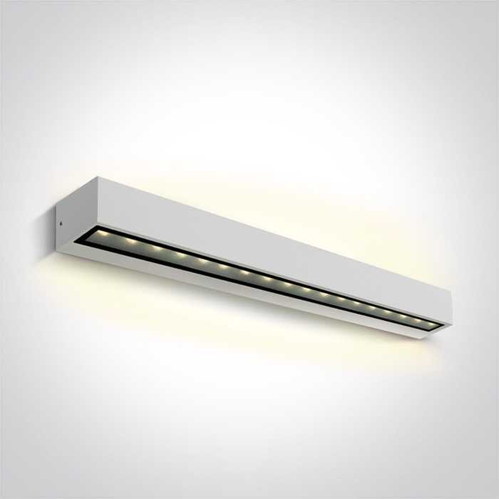 2x13W sieninis lauko šviestuvas, baltas, 3000K, IP65, 67526B3/W/W