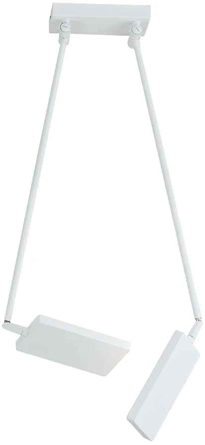 2x18W LED lubinis šviestuvas BOOK, baltas