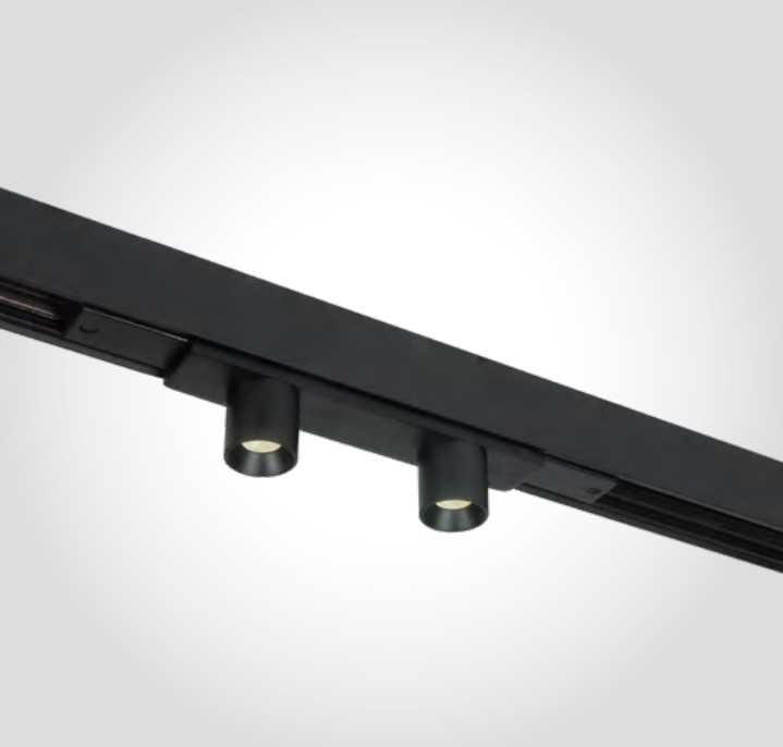 2x2W LED šviestuvas į magnetines sistemas ONELIGHT MINI/MIDI, juodas, 3000K, 42128A/B/W