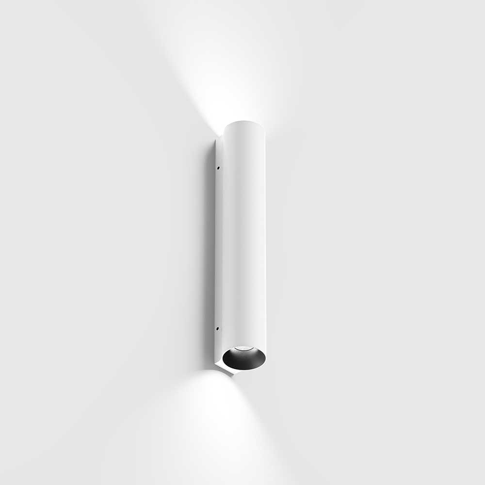 2x3,3W LED sieninis šviestuvas TUB S 200, baltas, 3000K, 60°, šviečia į viršų ir į apačią