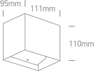 2x3W LED sieninis šviestuvas, antracito sp., 3000K, 67398C/AN/W