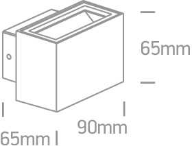 2x3W LED sieninis šviestuvas, antracito sp., 3000K, 67374/AN/W