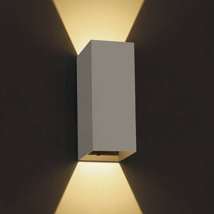 2x3W LED sieninis šviestuvas, baltas, 3000K, 67398A/W/W