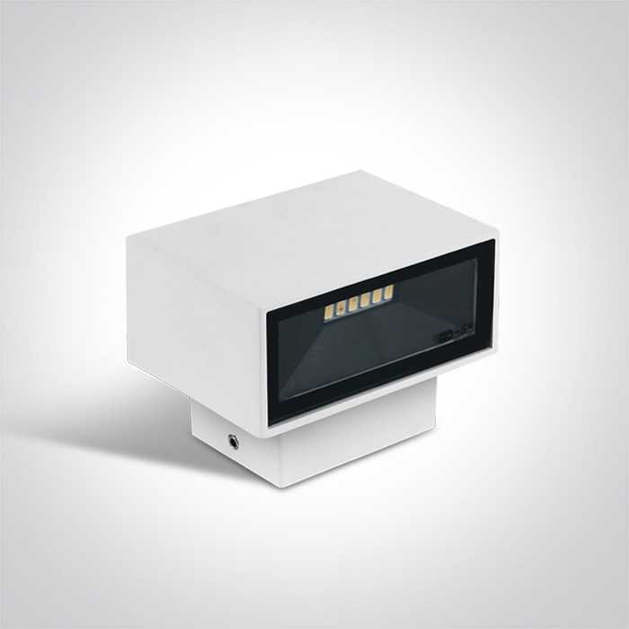 2x3W LED sieninis šviestuvas, baltas, 3000K, 67374/W/W