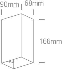 2x3W LED sieninis šviestuvas, baltas, 3000K, 67398A/W/W