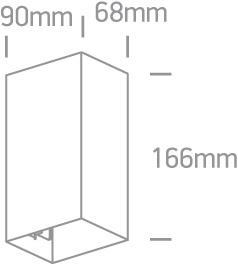 2x3W LED sieninis šviestuvas, antracito sp., 3000K, 67398A/AN/W