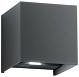 Sieninis šviestuvas 2x5W LED sieninis fasado šviestuvas ALFA, antracito sp., CCT, IP54