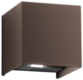Sieninis šviestuvas 2x5W LED sieninis fasado šviestuvas ALFA, bronzos sp., CCT, IP54
