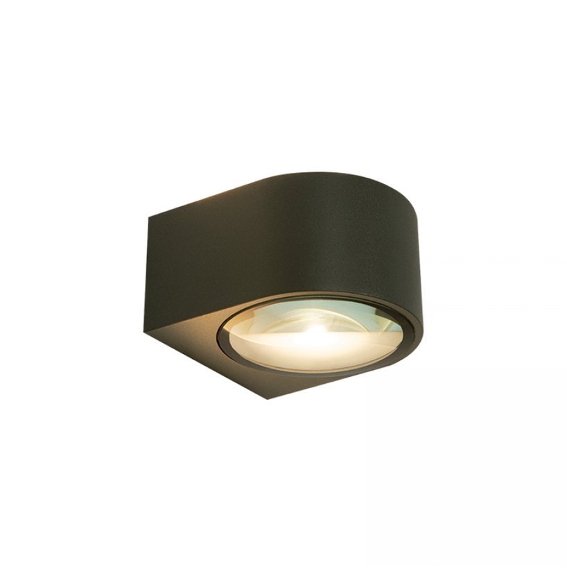 2x5W LED sieninis fasado šviestuvas, grafito sp., 3000K, IP54, E317