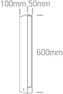2x6W LED pastatomas lauko šviestuvas, antracito sp., 3000K, 67460B/AN/W