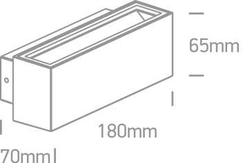 2x6W LED sieninis šviestuvas, antracito sp., 3000K, 67374A/AN/W