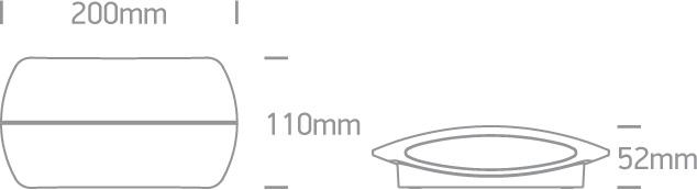 2x6W LED sieninis šviestuvas, antracito sp., 3000K, 67378A/AN/W