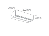 Sieninis šviestuvas 2x6W sieninis lauko šviestuvas, antracito sp., 3000K, IP65, 67526B1/AN/W